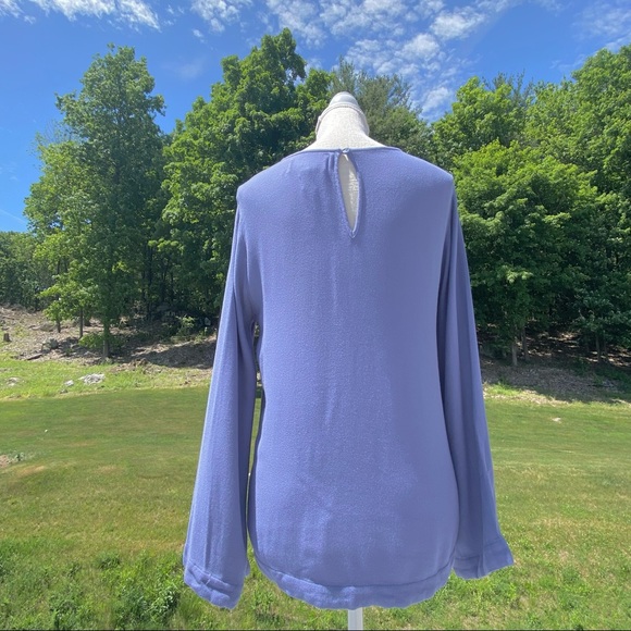 NWT Cloth & Stone Bell-Sleeve Top, Periwinkle Blue, Small - Picture 7 of 14